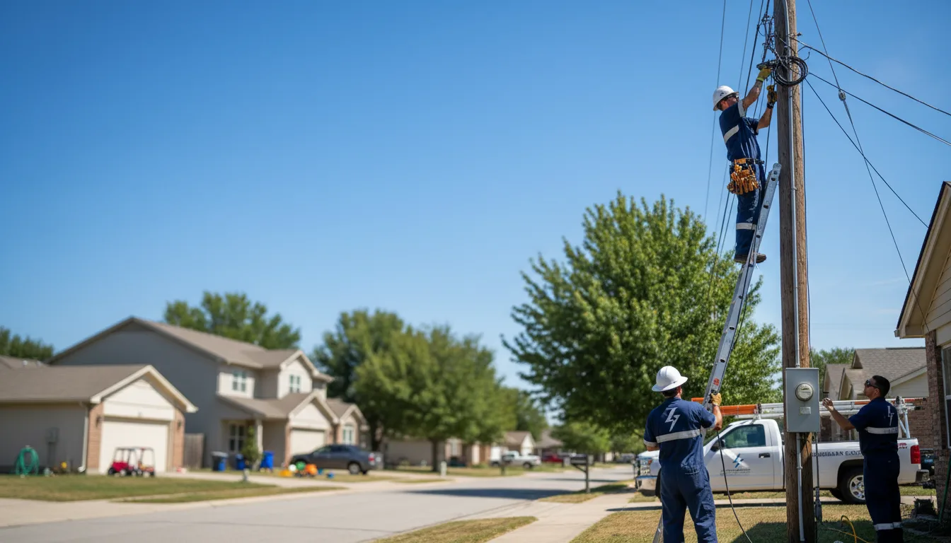 Residential electrician providing installation services in Cullom, IL